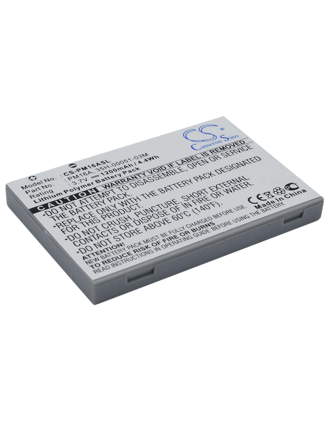 Battery for HTC Charmer, Magician, Magician Refresh 3.7V, 1200mAh - 4.44Wh