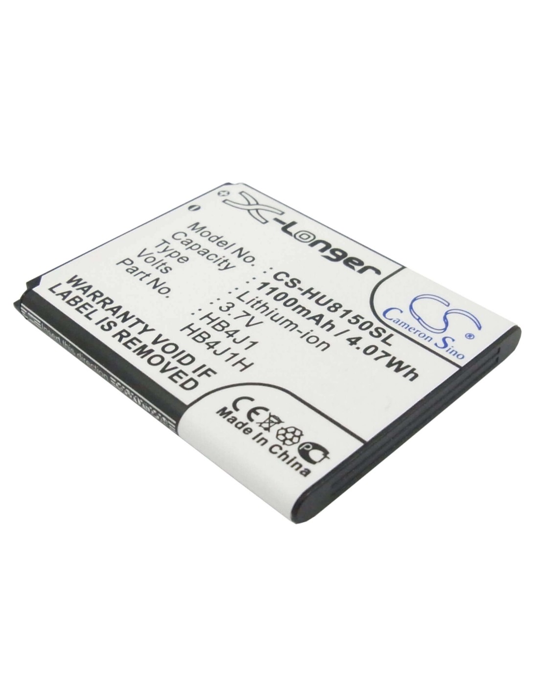 Battery for Huawei U8150, IDEOS, C8500 3.7V, 1100mAh - 4.07Wh