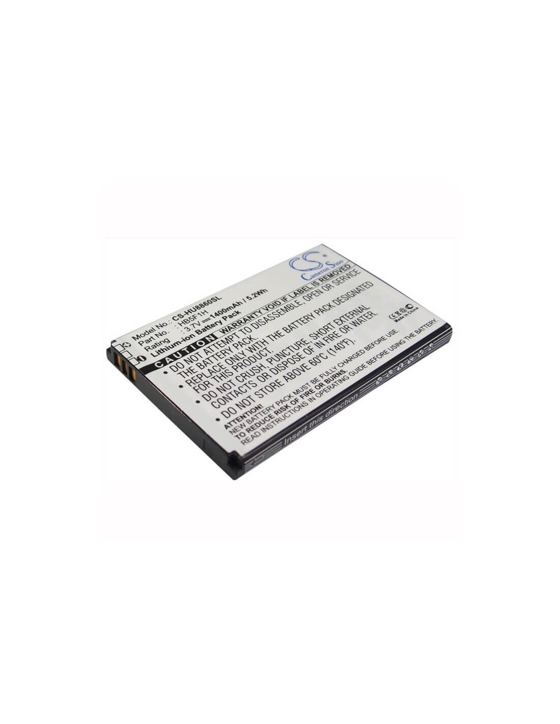 Battery for Huawei U8860, Honor, M886 3.7V, 1400mAh - 5.18Wh