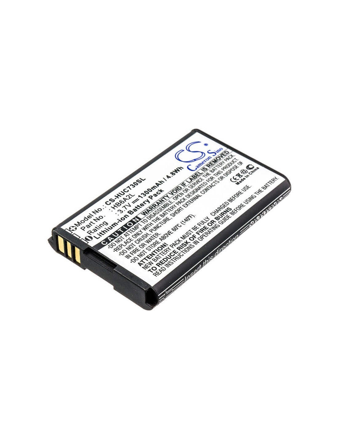 Battery for Huawei C7300, C7189, C2823 3.7V, 1300mAh - 4.81Wh