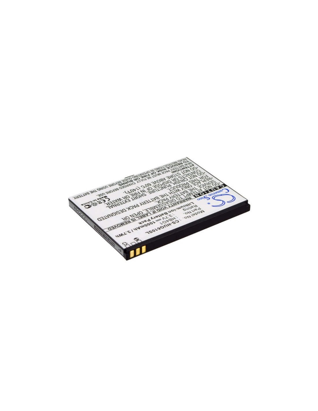 Battery for Huawei G6610, G6610v, Para Claro 3.7V, 1000mAh - 3.70Wh