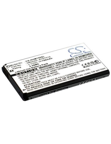 Battery for Huawei M750, U7519, M228 3.7V, 700mAh - 2.59Wh