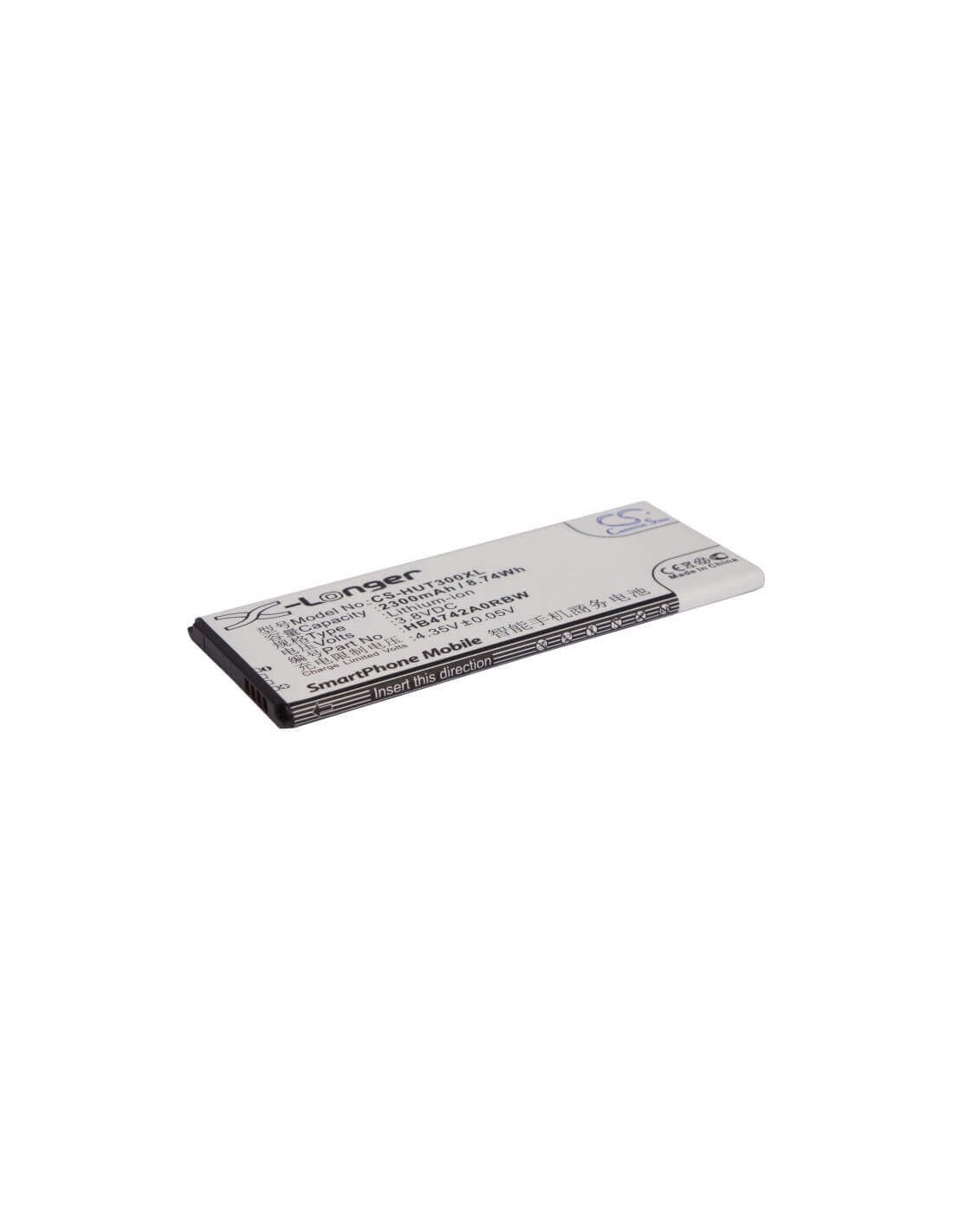 Battery for Huawei Ascend G730, Honor 3C, H30-T00 3.8V, 2300mAh - 8.74Wh