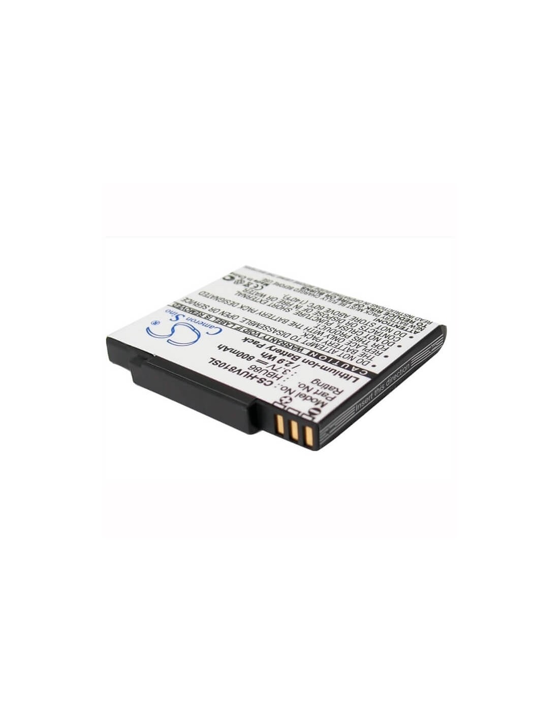 Battery for Huawei V810, T7200, U7200 3.7V, 800mAh - 2.96Wh