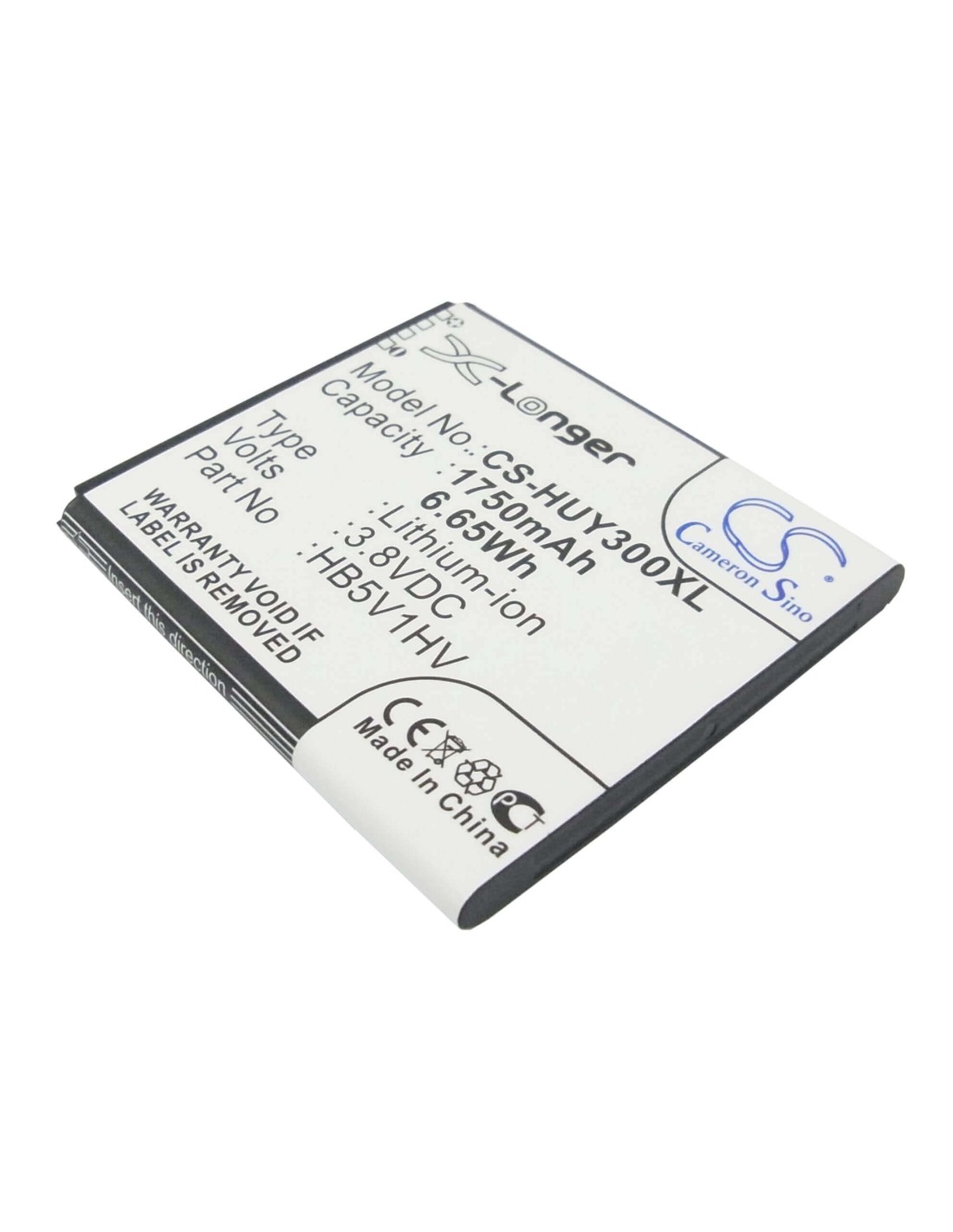 Battery for Huawei Y300, Y300C, U8833 3.8V, 1750mAh - 6.65Wh