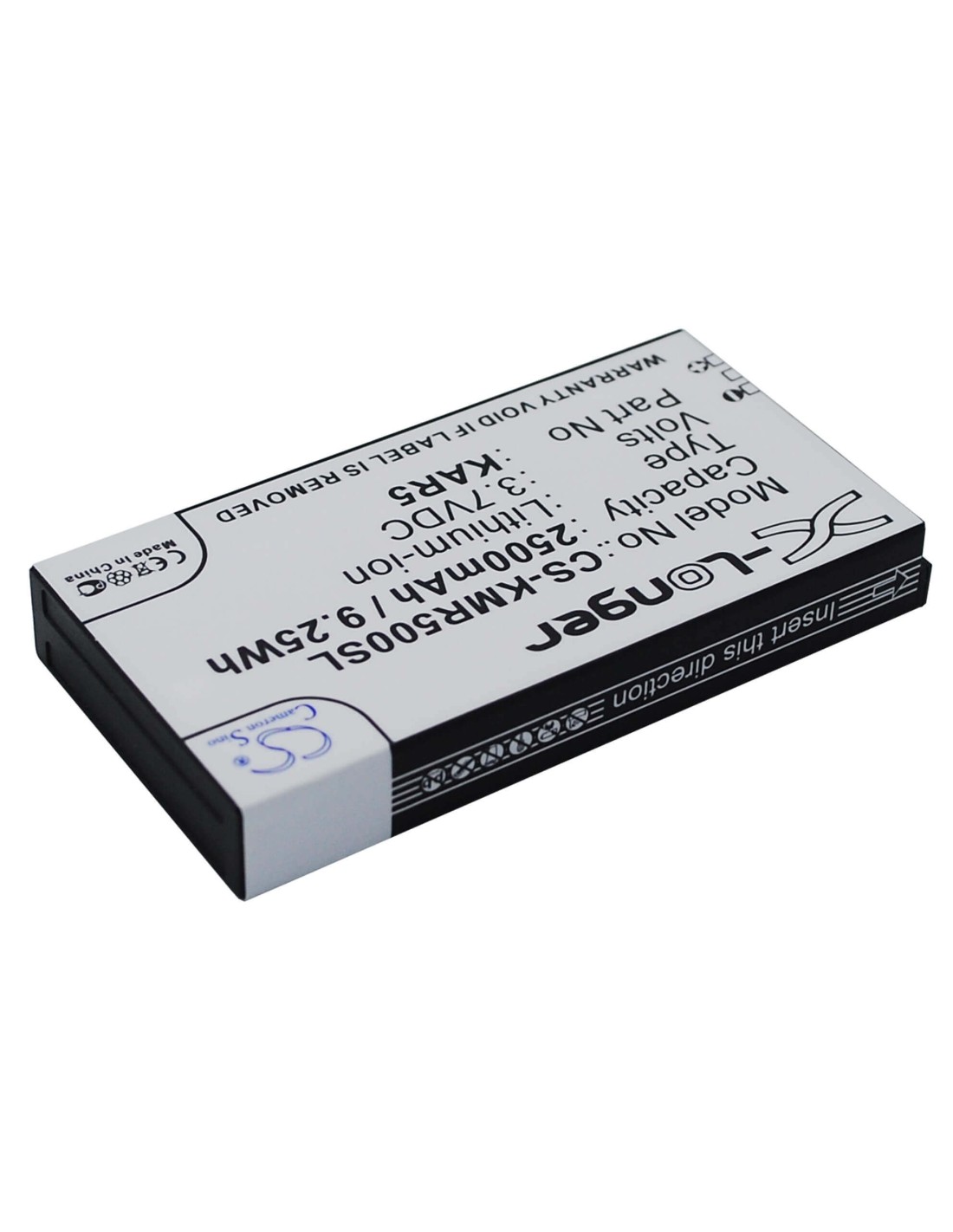 Battery for KAZAM Life R5 3.7V, 2500mAh - 9.25Wh
