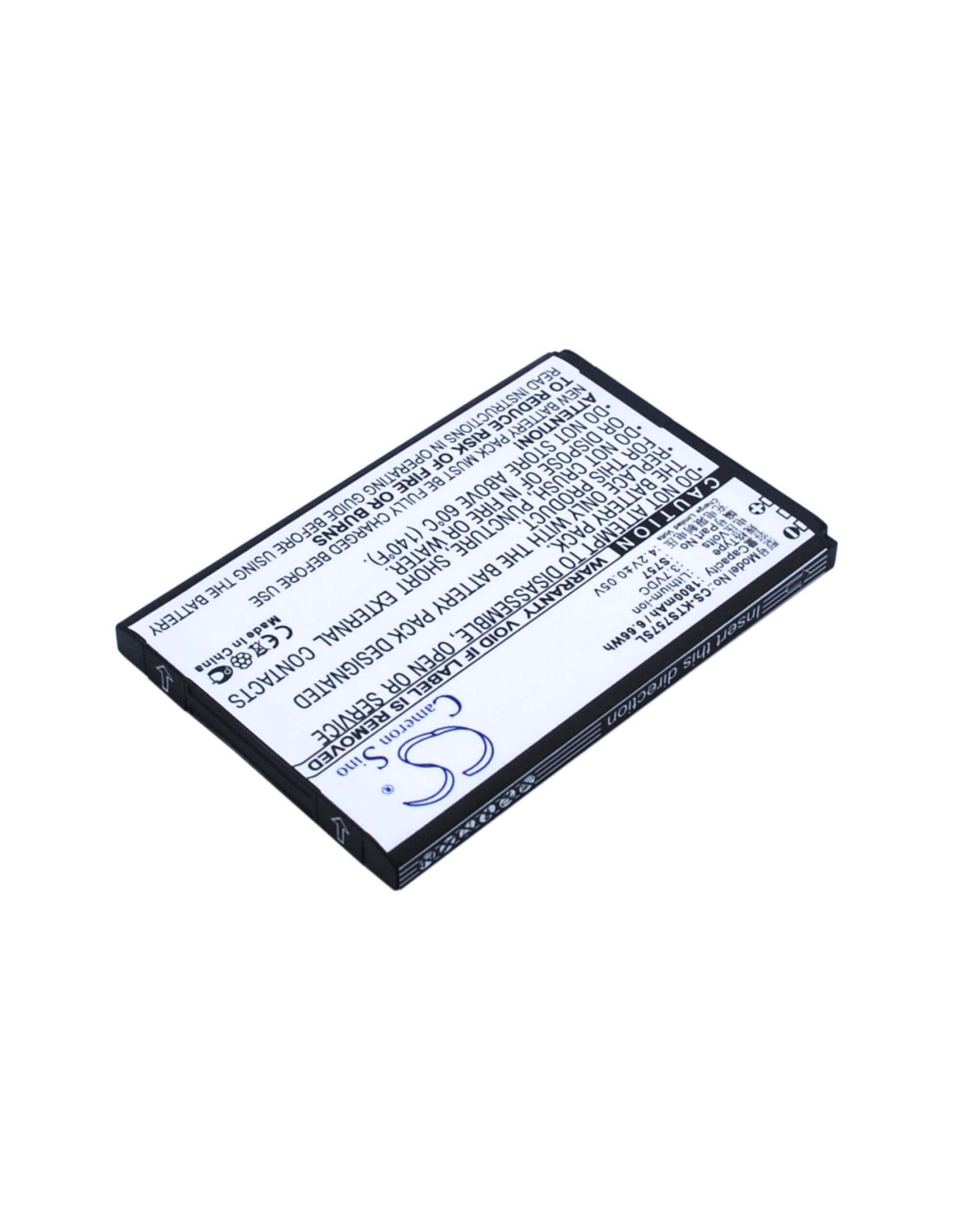 Battery for K-Touch S757 3.7V, 1800mAh - 6.66Wh