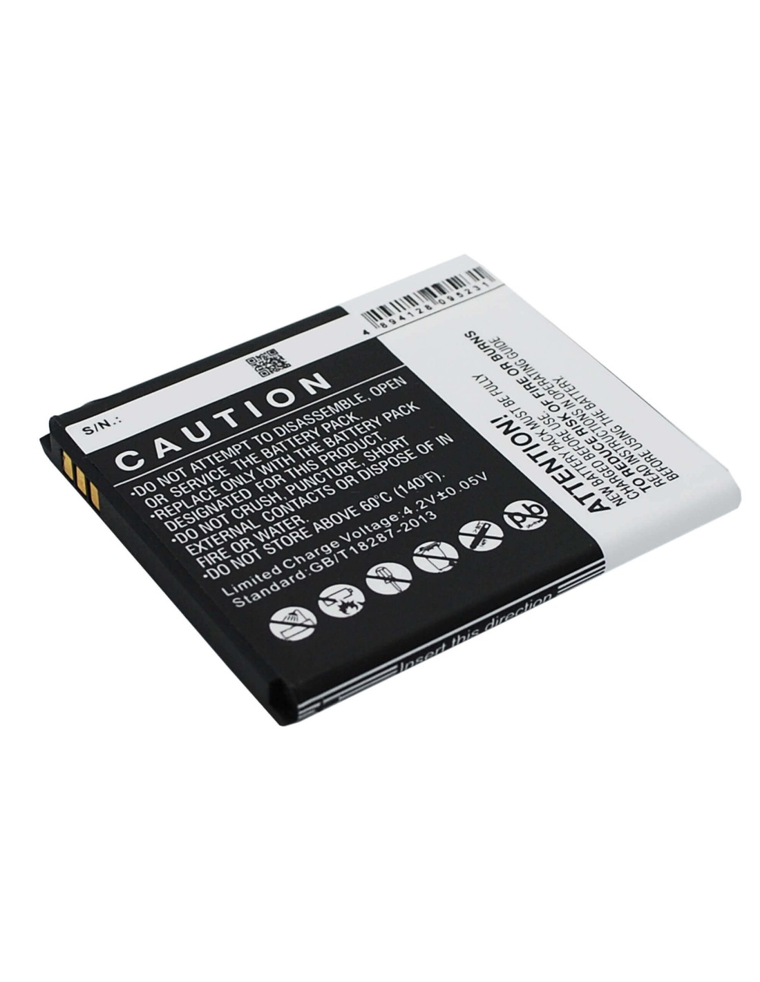 Battery for K-Touch T61 3.7V, 1600mAh - 5.92Wh