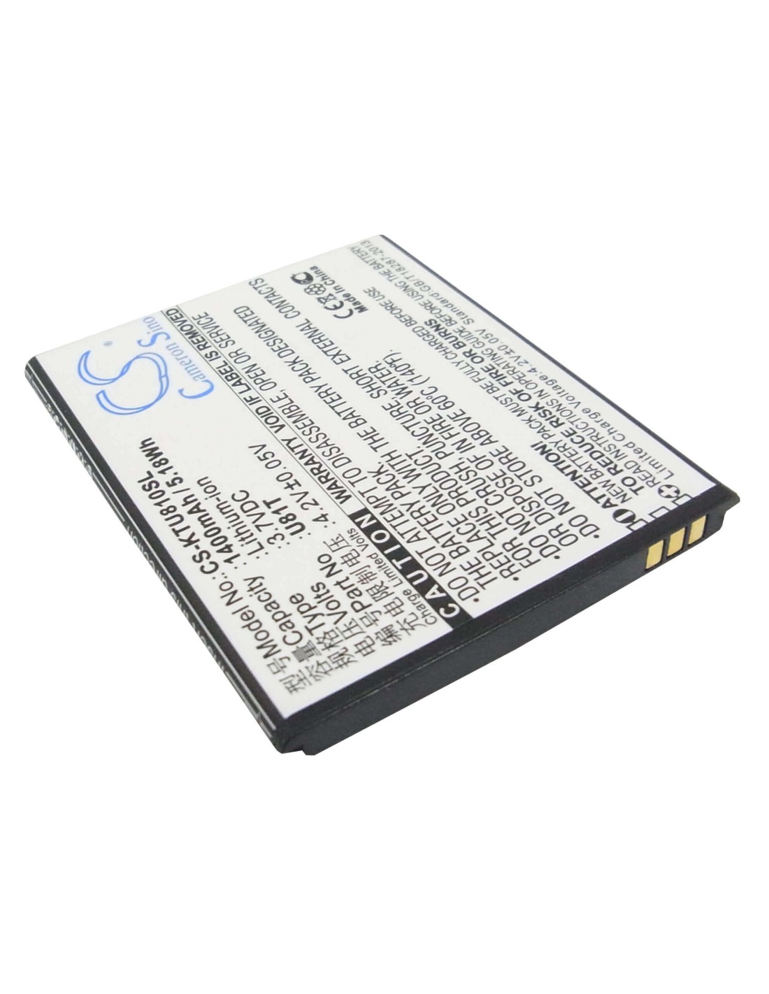 Battery for K-Touch U81T 3.7V, 1400mAh - 5.18Wh