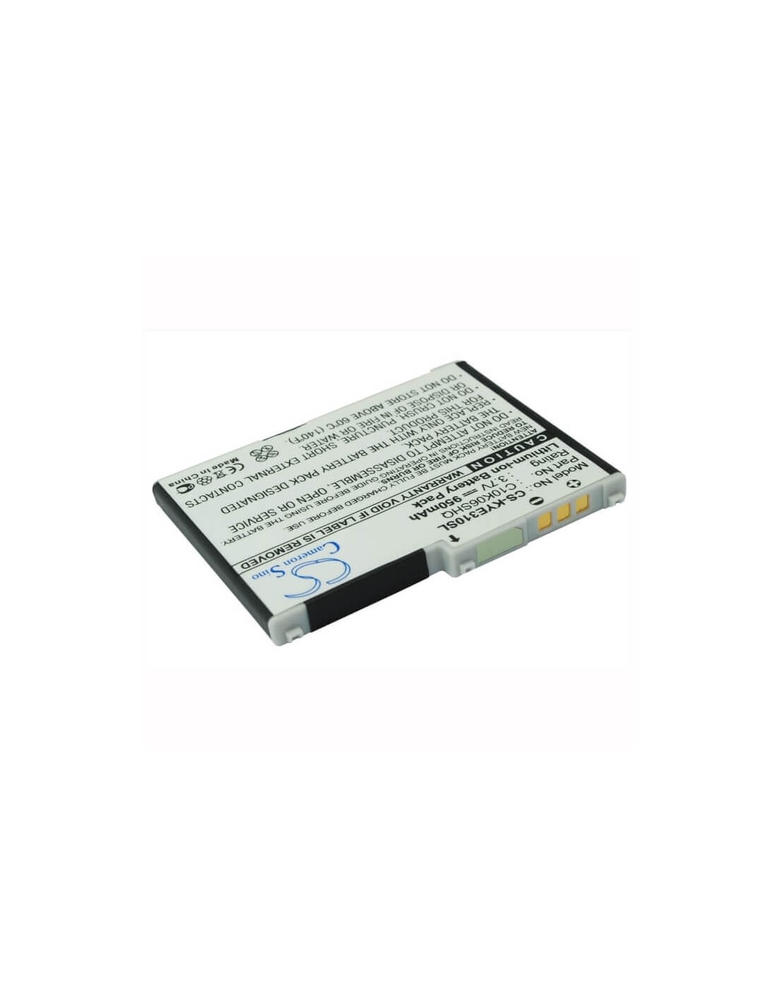 Battery for Kyocera E3100, RIO E3100, Loft S2300 3.7V, 950mAh - 3.52Wh