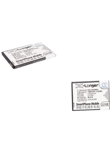 Battery for Lenovo A208t, A305e, A269 3.7V, 1600mAh - 5.92Wh