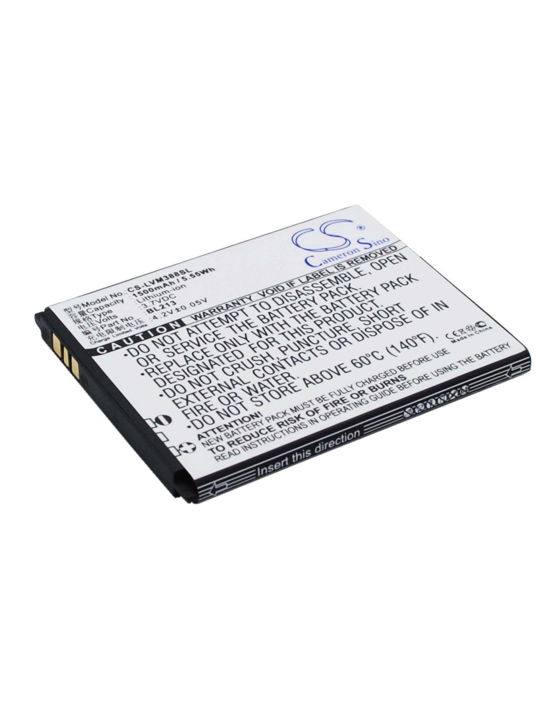 Battery for Lenovo MA388A, MA388 3.7V, 1500mAh - 5.55Wh