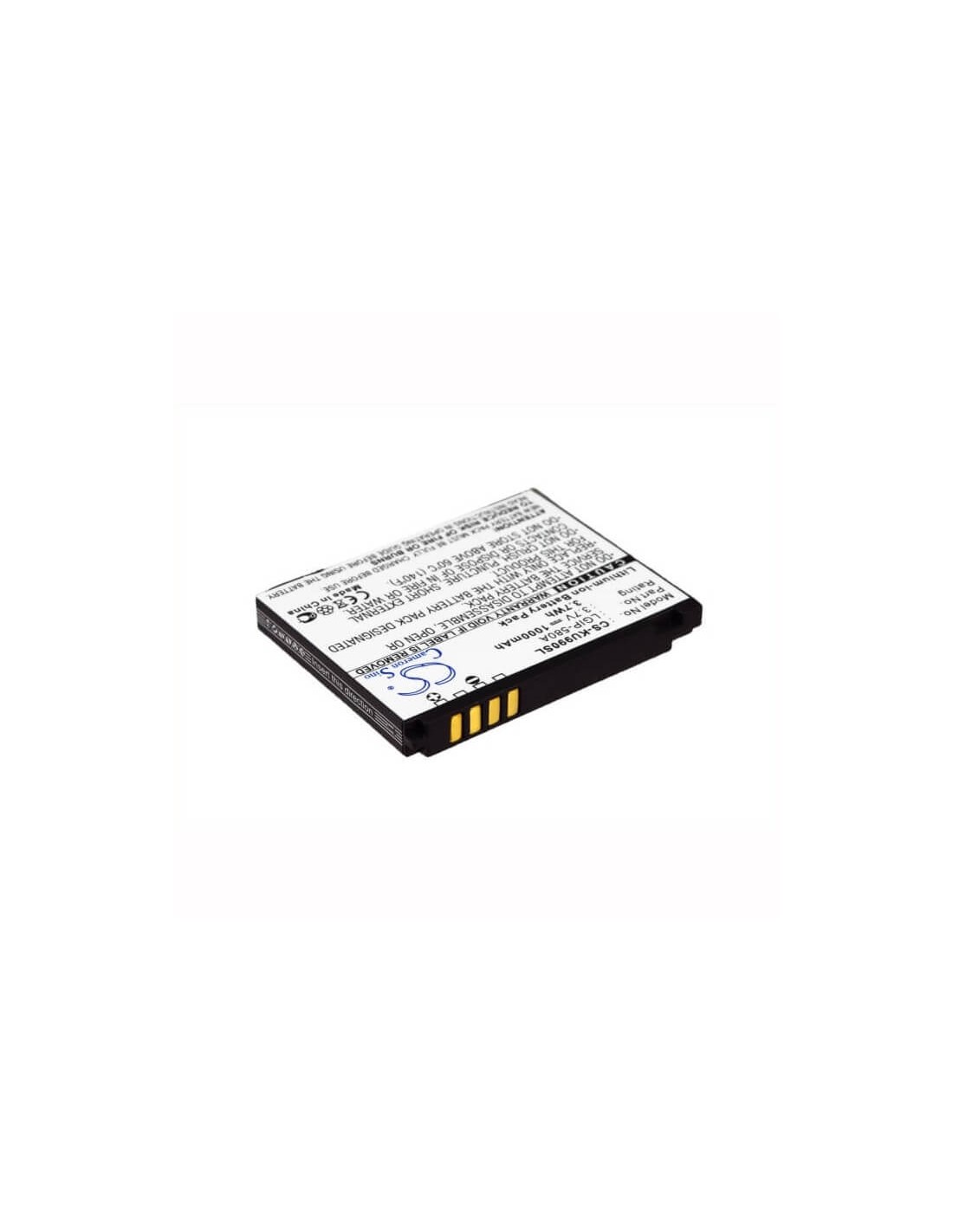 Battery for LG KU990, viewty KU990, CU920 3.7V, 1000mAh - 3.70Wh