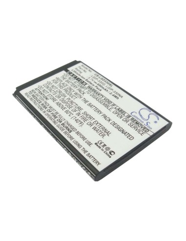 Battery for LG GD350, GB230, GB220 3.7V, 650mAh - 2.41Wh