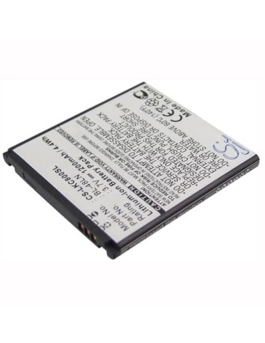 Battery for LG Gray C800, LS696, VM696 3.7V, 1200mAh - 4.44Wh