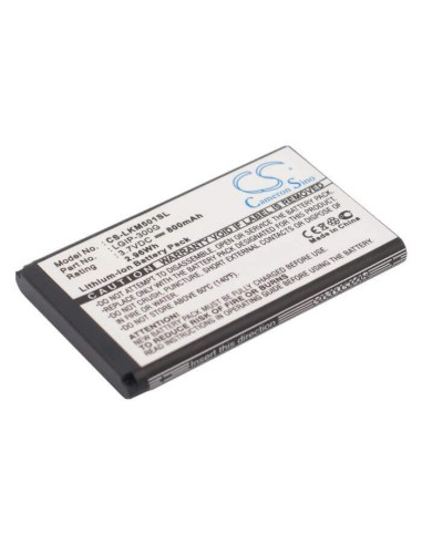 Battery for LG KM501 3.7V, 800mAh - 2.96Wh