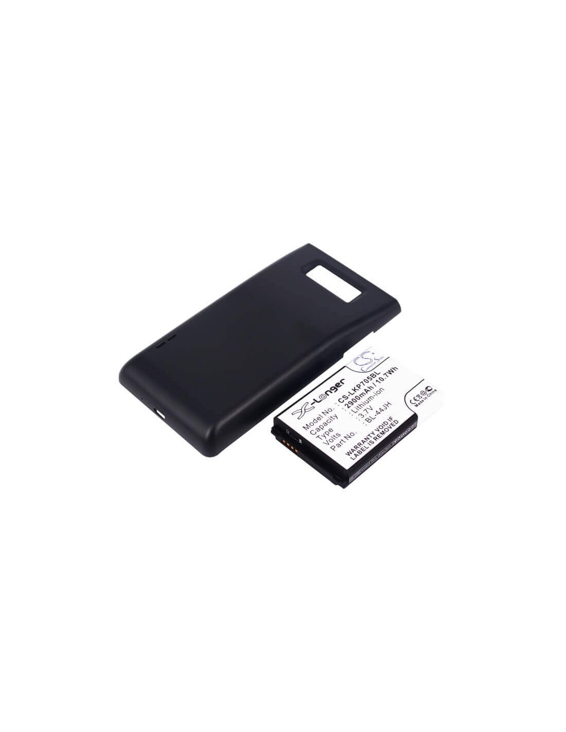 Battery for LG Optimus P705, Optimus P705g, black cover 3.7V, 2900mAh - 10.73Wh