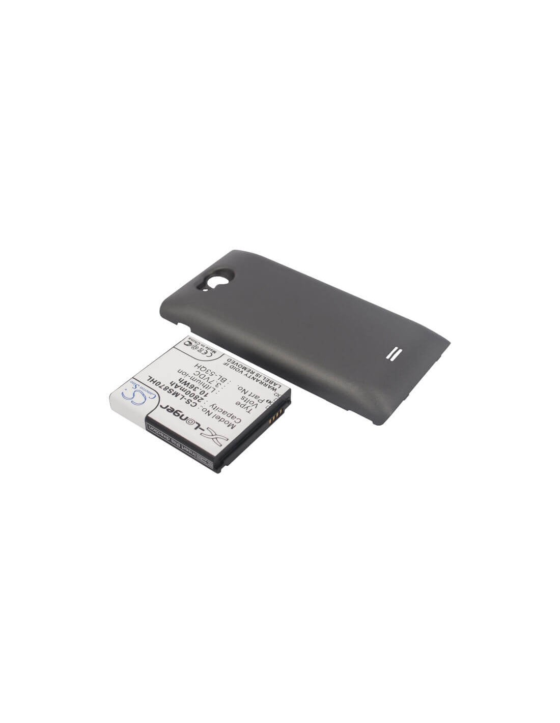 Battery for LG MS870, LGMS870 3.7V, 2800mAh - 10.36Wh