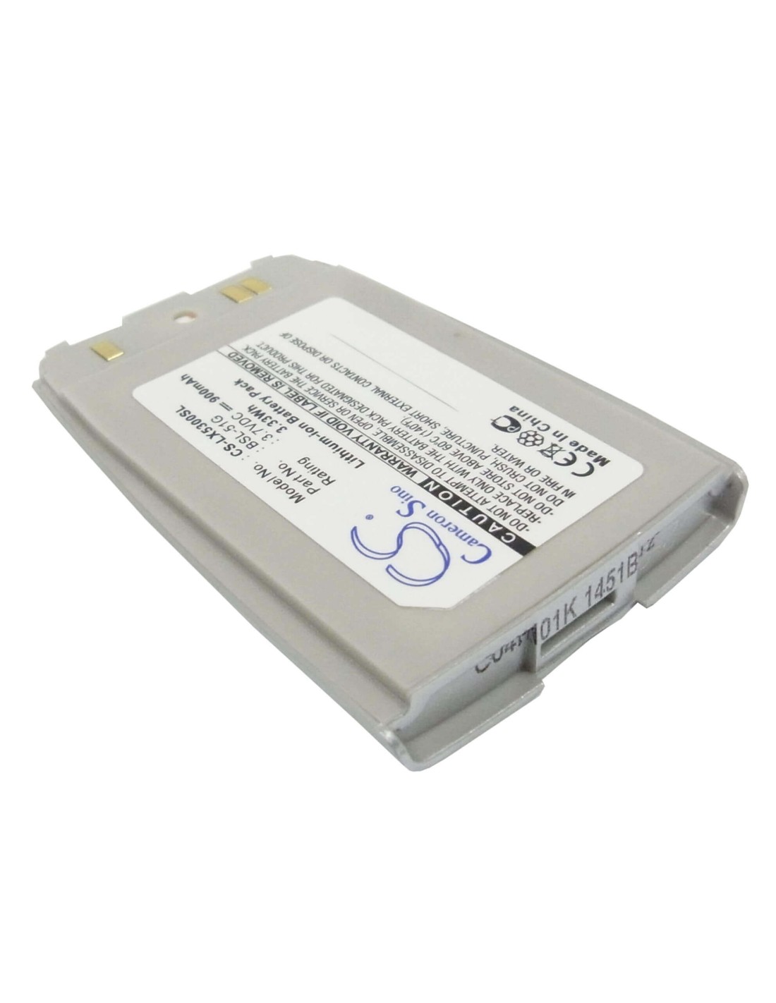 Battery for LG 5300, 5350, G5300 3.7V, 900mAh - 3.33Wh