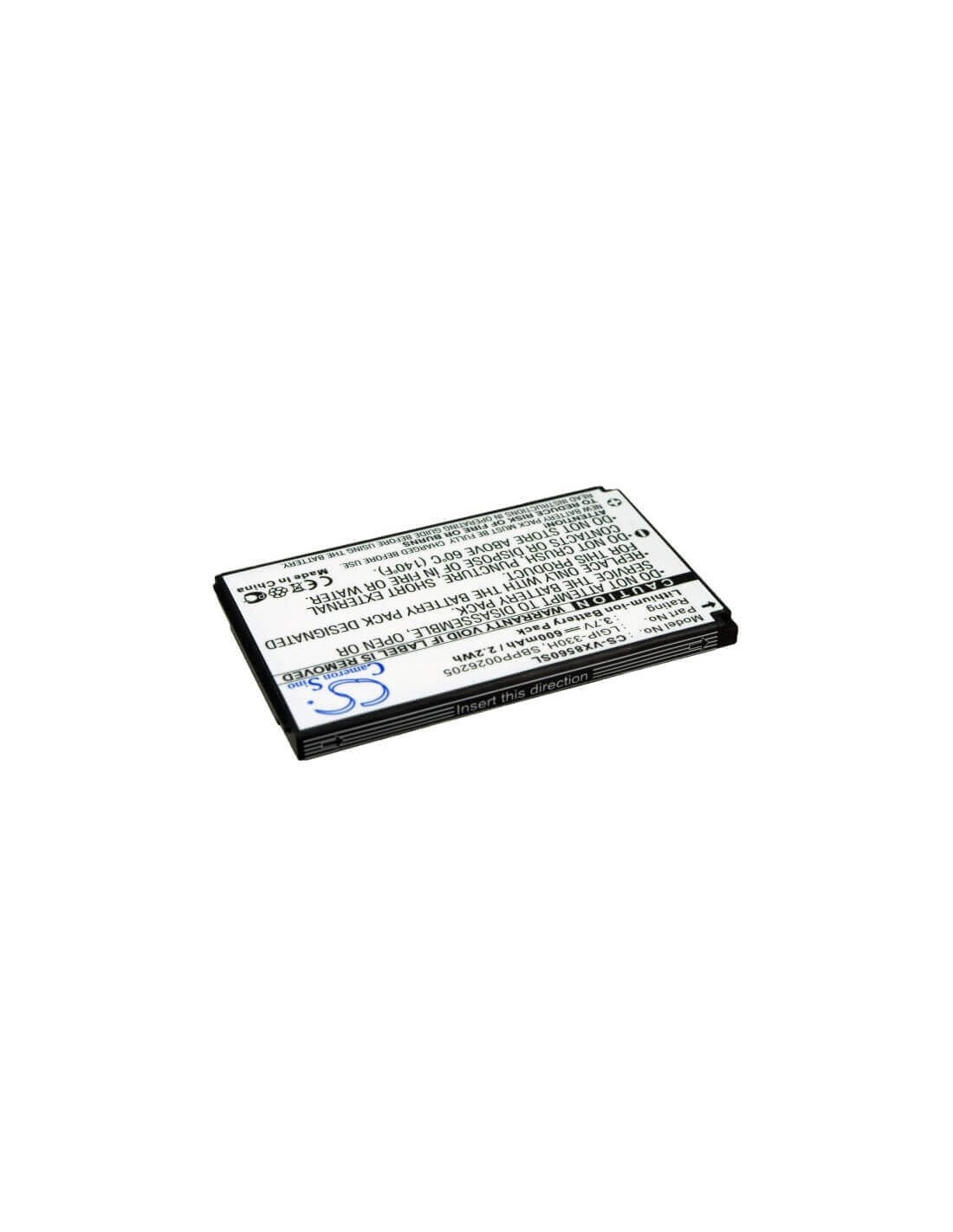 Battery for LG VX8560, Chocolate 3 3.7V, 600mAh - 2.22Wh