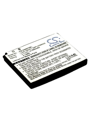 Battery for LG VX8575, Chocolate Touch, Touch AX8575 3.7V, 850mAh - 3.15Wh