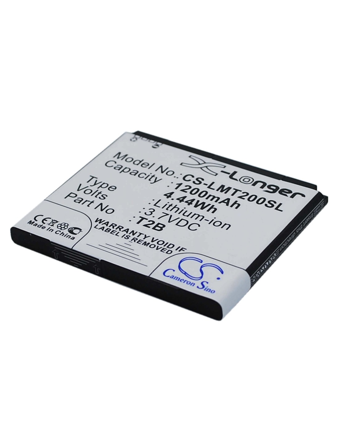 Battery for Lumigon T2 3.7V, 1200mAh - 4.44Wh