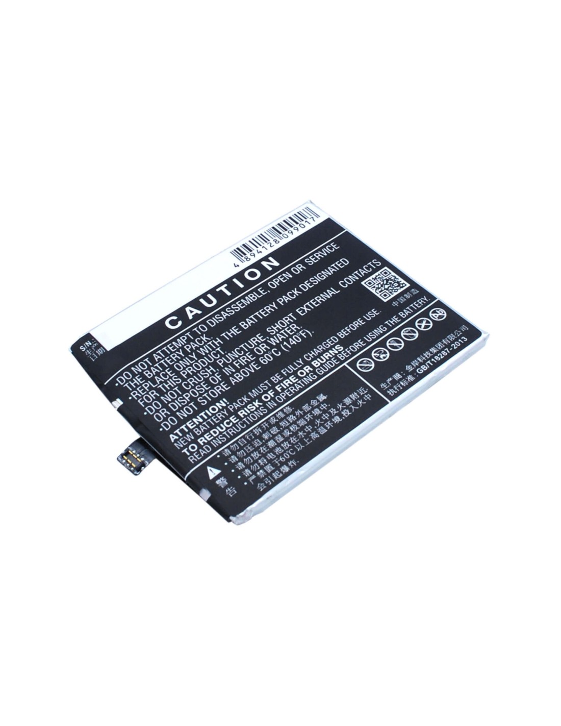 Battery for Meizu MX4 Pro, MX4SWDS0, M462U 3.8V, 3350mAh - 12.73Wh