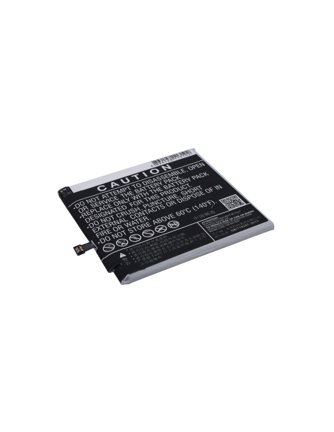 Battery for MeiZu MX5 Pro, NIUX, M576 3.8V, 3000mAh - 11.40Wh