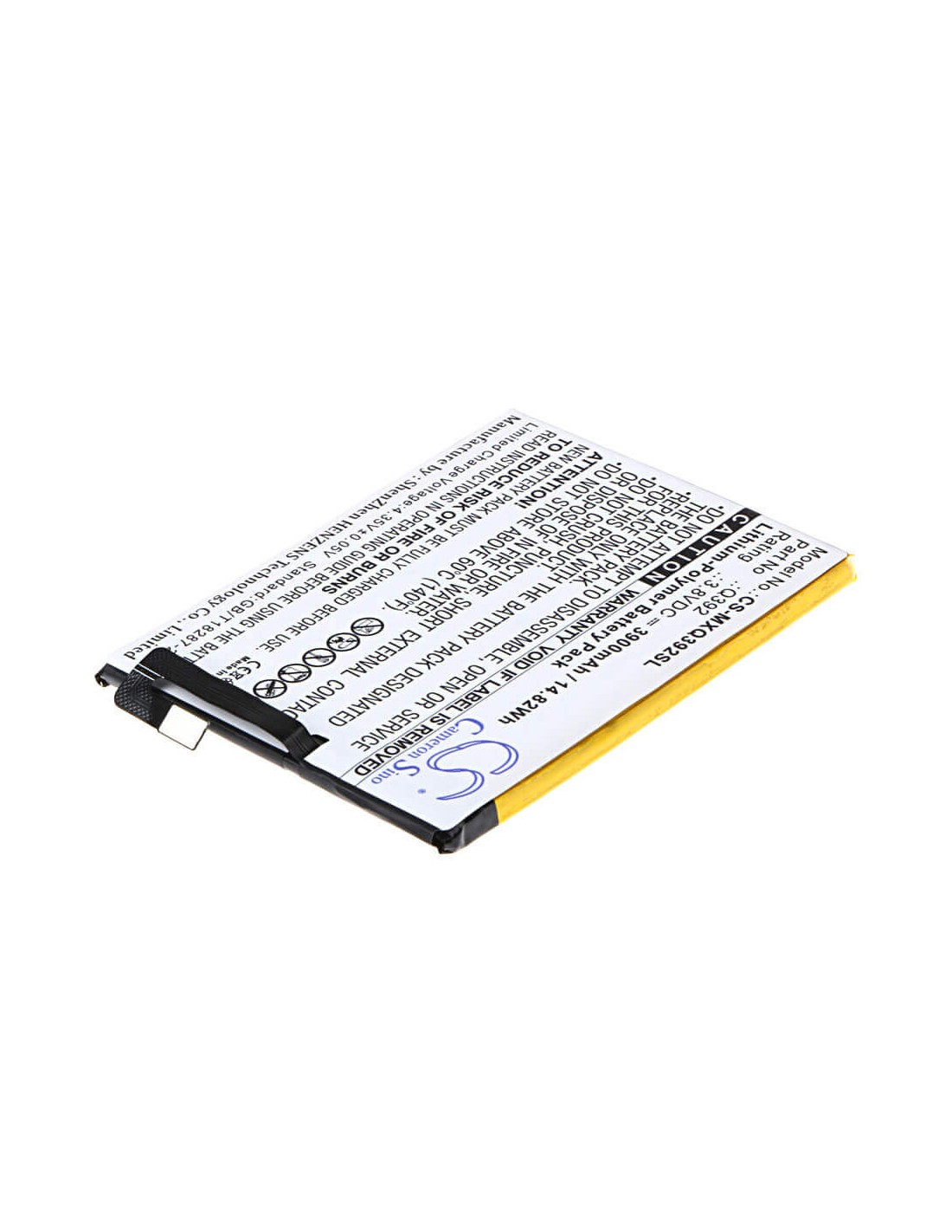 Battery for Micromax Q392, Canvas Juice 3 3.8V, 3900mAh - 14.82Wh
