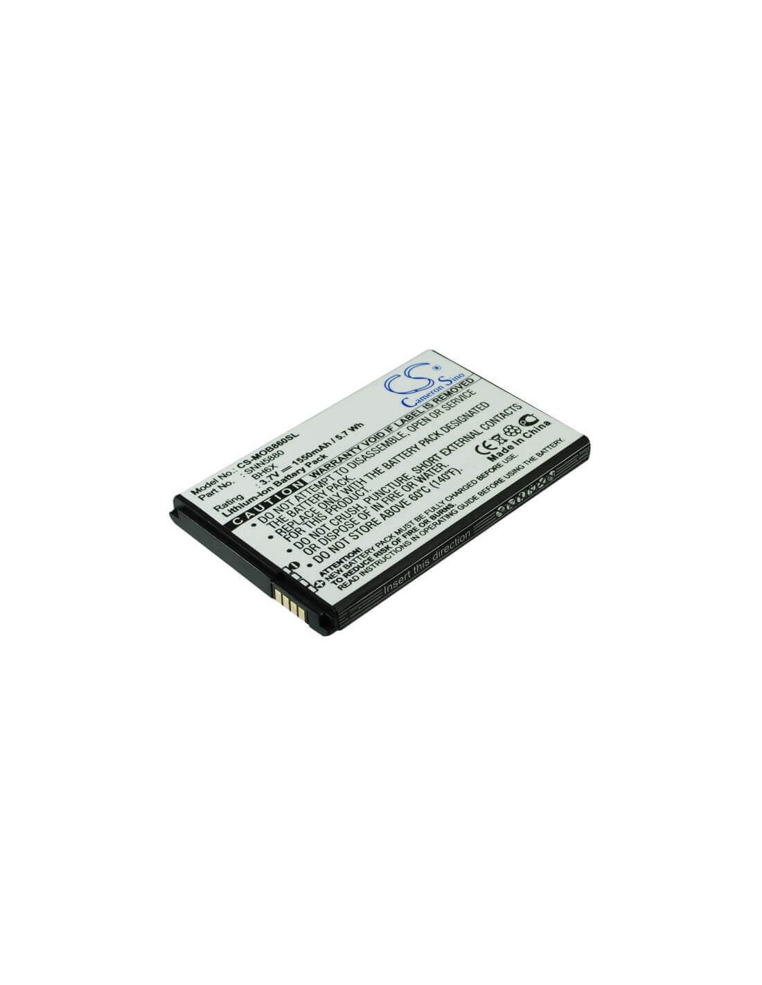 Battery for Motorola MB860, Atrix 4G, Olympus 3.7V, 1550mAh - 5.74Wh