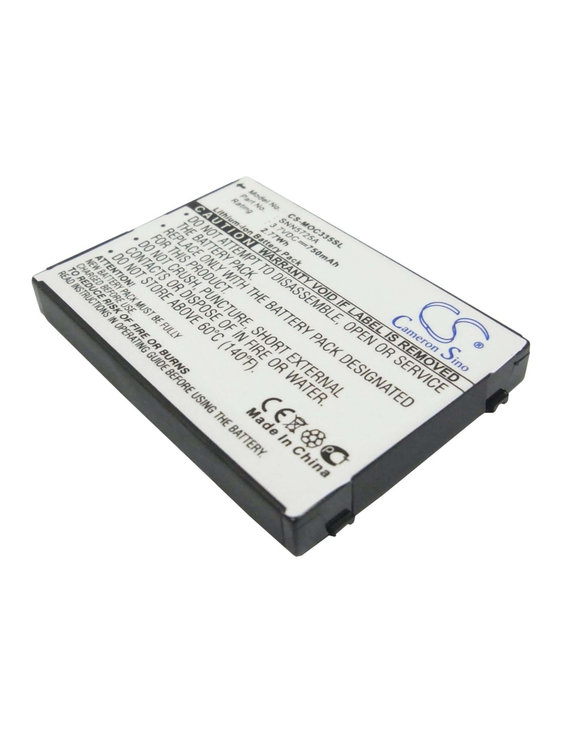 Battery for Motorola C300, C335 3.7V, 750mAh - 2.78Wh