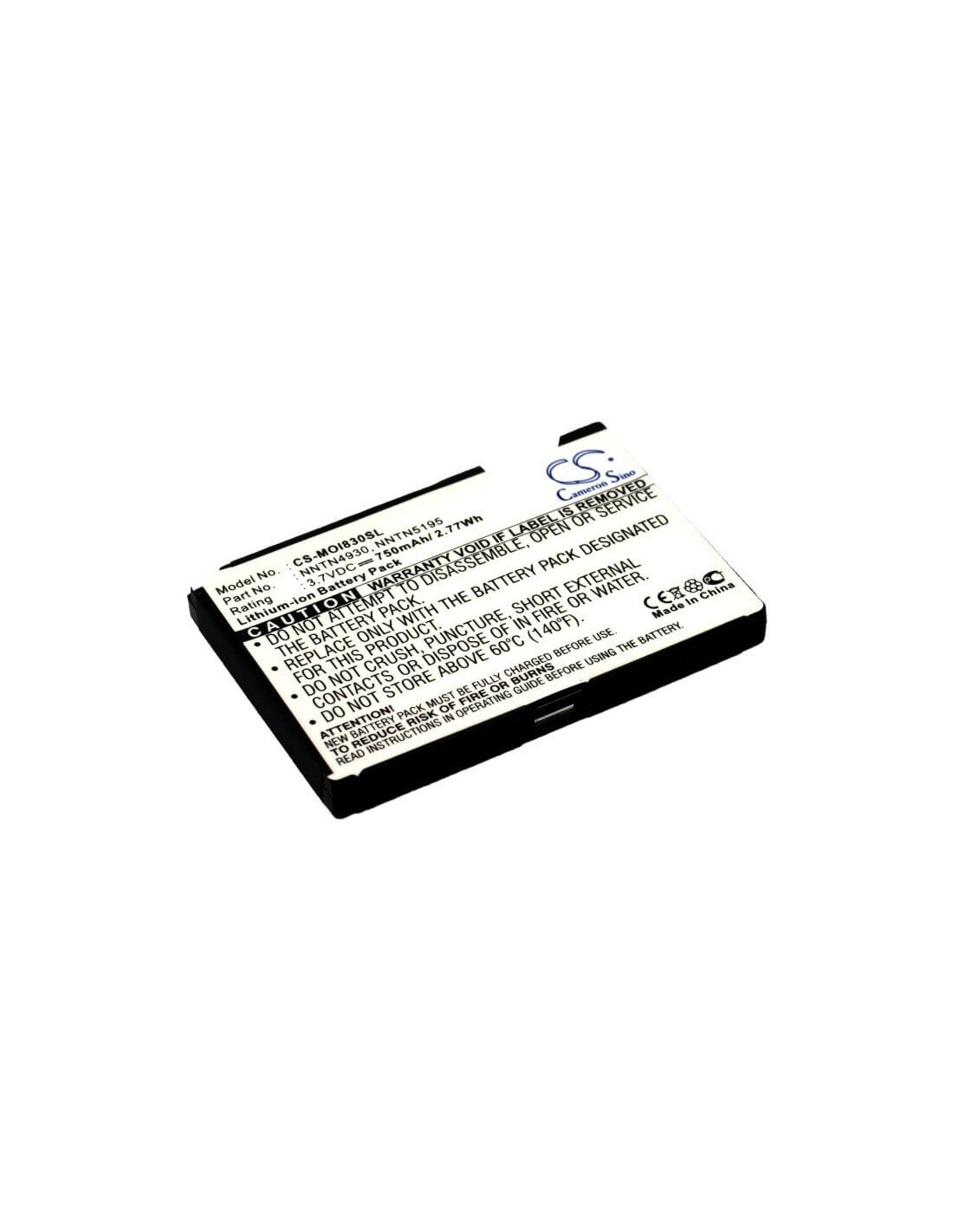 Battery for Motorola Nextel i830, Nextel i833, Nextel i835 3.7V, 750mAh - 2.78Wh