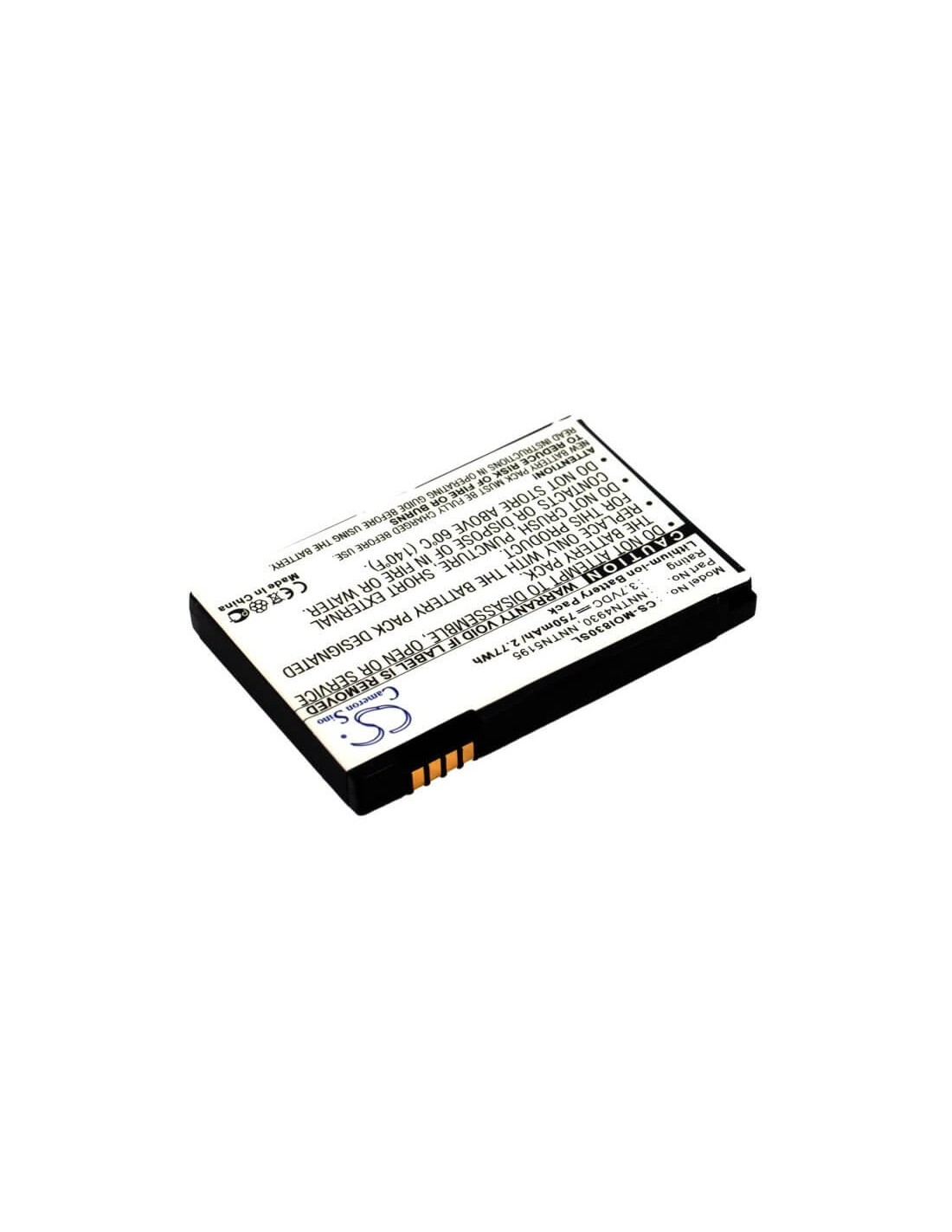 Battery for Motorola Nextel i830, Nextel i833, Nextel i835 3.7V, 750mAh - 2.78Wh