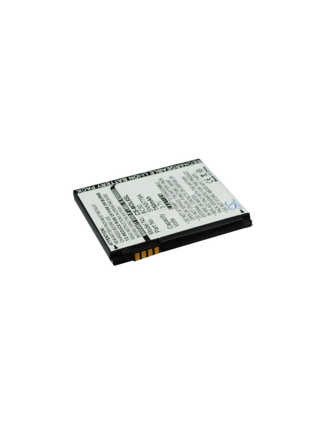 Battery for Motorola C261, SLVR L7, SLVR L7i 3.7V, 750mAh - 2.78Wh