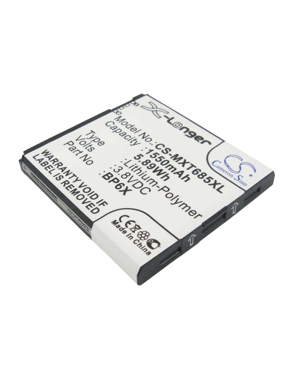 Battery for Motorola Pro, Pro+, Pro Plus 3.8V, 1550mAh - 5.89Wh