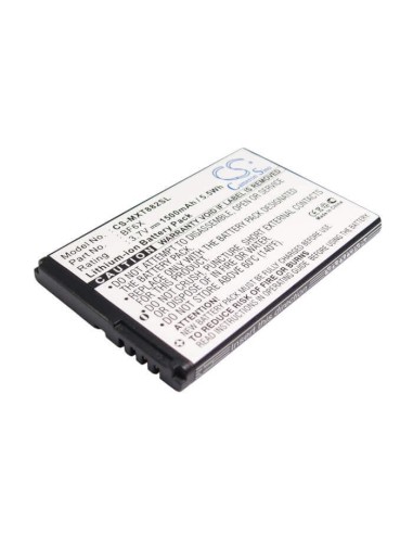 Battery for Motorola XT882, Droid 3, XT862 3.7V, 1500mAh - 5.55Wh