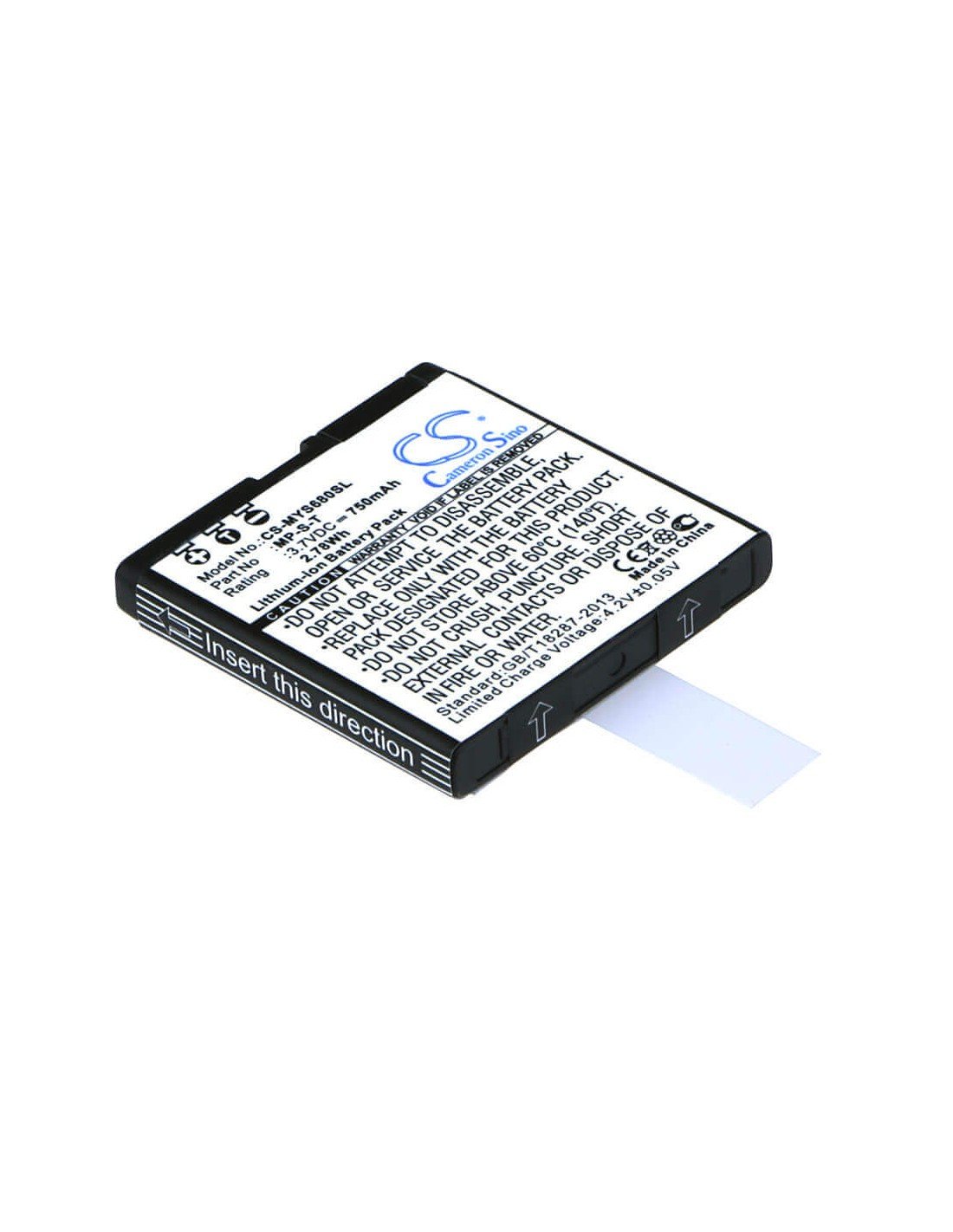 Battery for myPhone 6680 Share, 6600, 6600 Free 3.7V, 750mAh - 2.78Wh