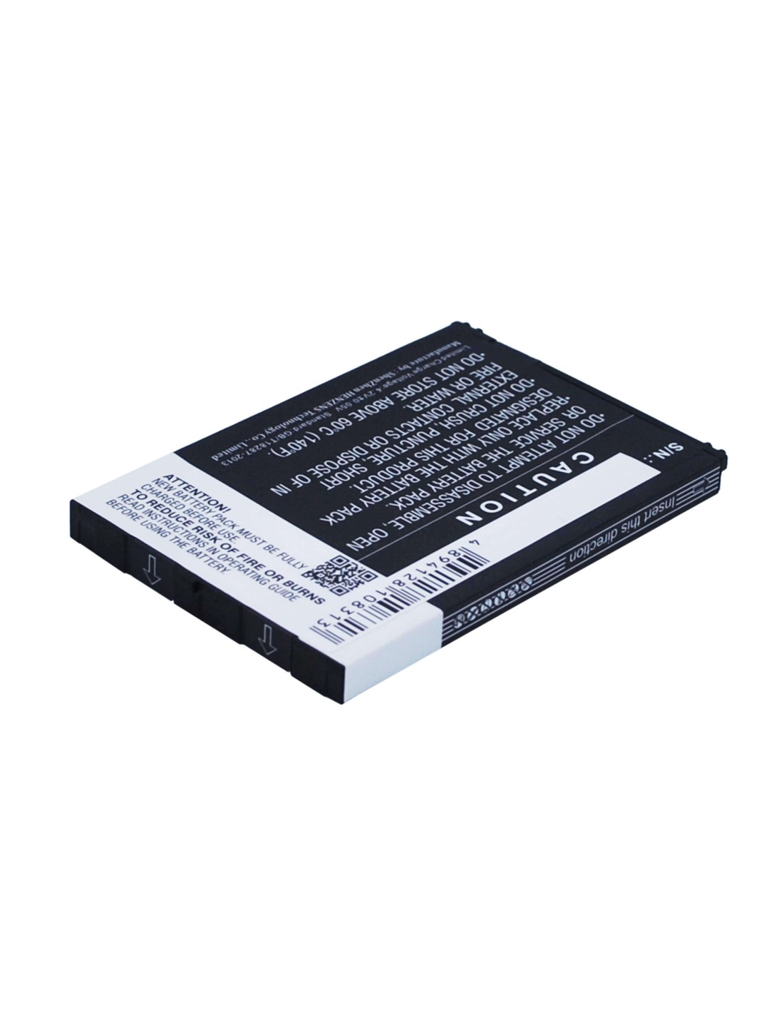 Battery for NEC GzOne IS11CA, 909E 3.7V, 1400mAh - 5.18Wh