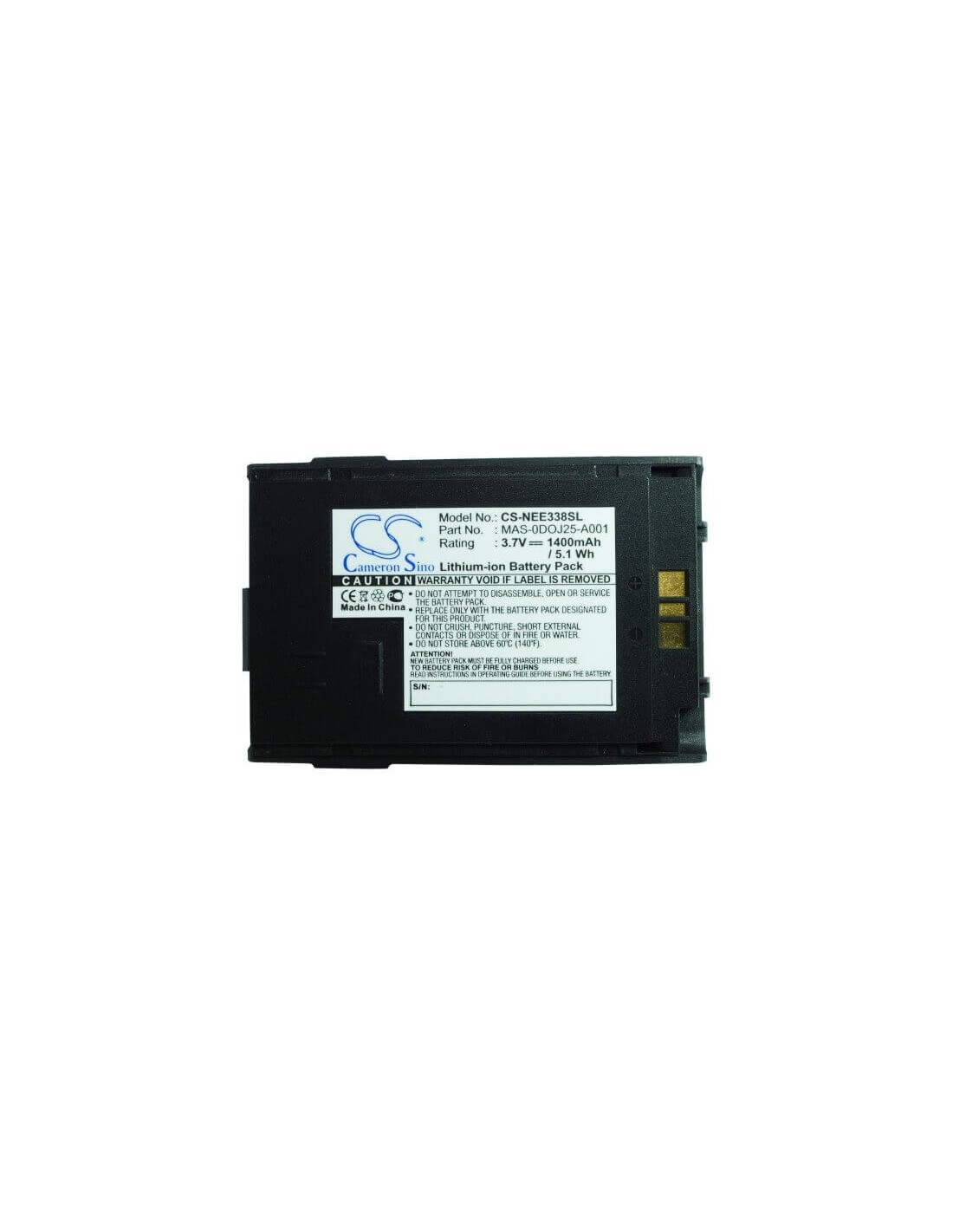 Battery for NEC 338, E338 3.7V, 1400mAh - 5.18Wh
