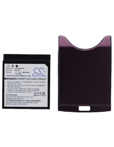 Battery for Nokia N95 3.7V, 1400mAh - 5.18Wh