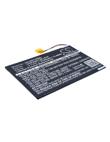 Battery for Nuvision Nuvision 10.1, TM1088C 3.7V, 3750mAh - 13.88Wh