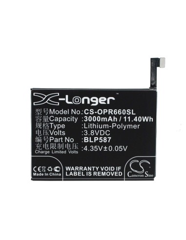Battery for OPPO R6607, U3 3.8V, 3000mAh - 11.40Wh