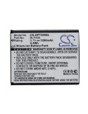 Battery for OPPO T9 3.7V, 1200mAh - 4.44Wh