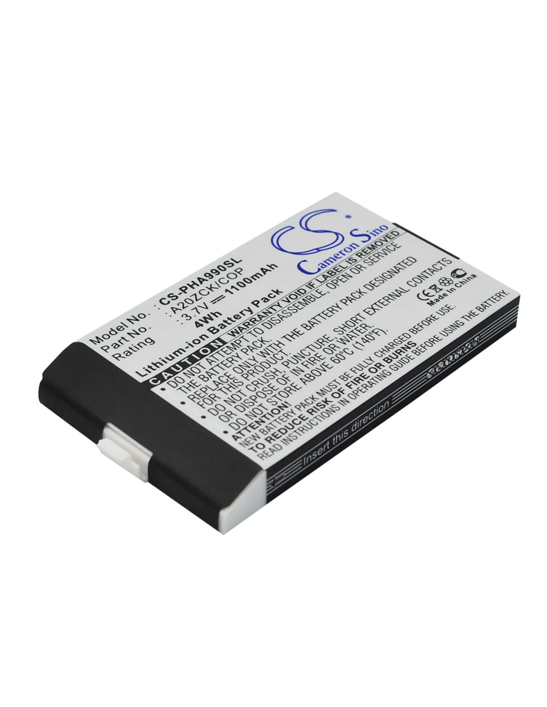Battery for Philips Xenium 9A9A, Xenium 9@9D 3.7V, 1100mAh - 4.07Wh