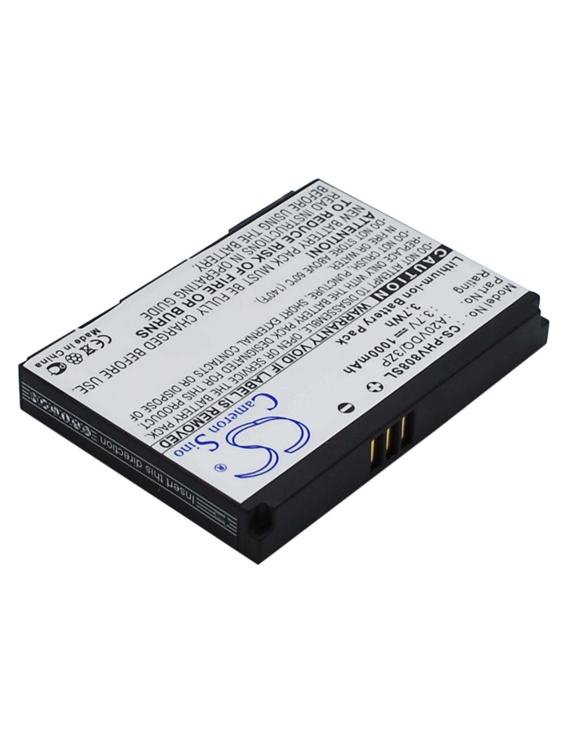 Battery for Philips Xenium V808 3.7V, 1000mAh - 3.70Wh