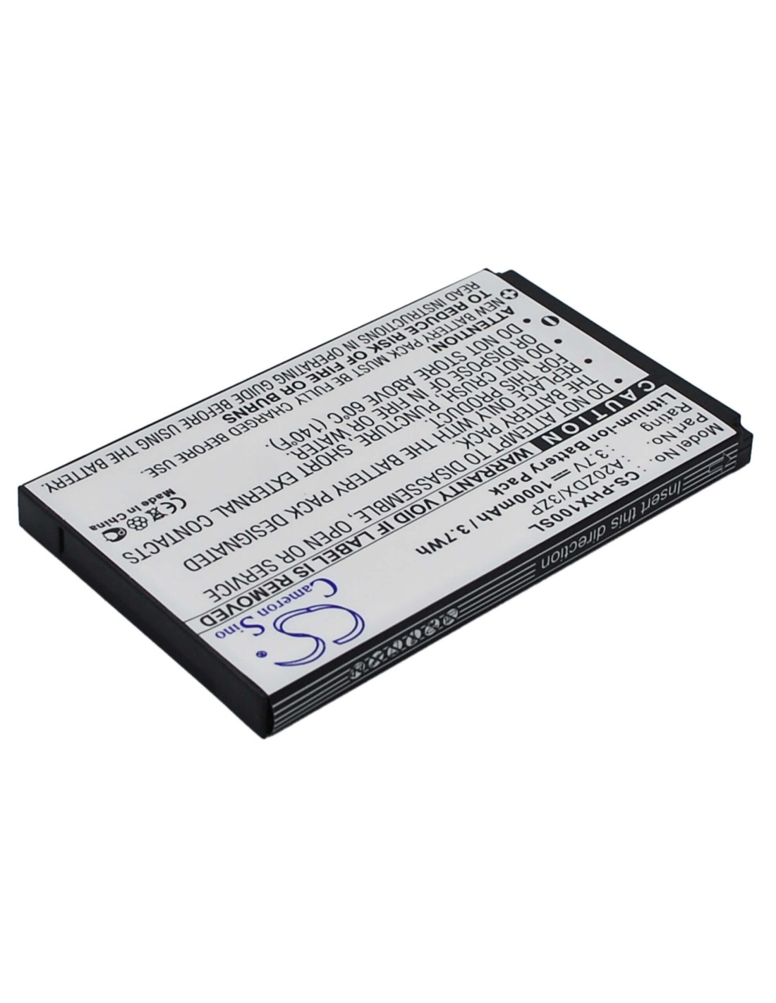 Battery for Philips Xenium X100, Xenium X325, Xenium T129 3.7V, 1000mAh - 3.70Wh