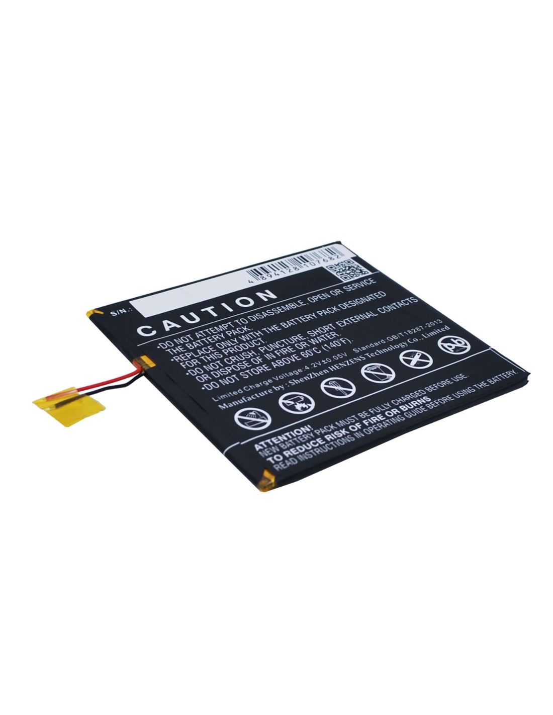 Battery for POSH Equal, S700A 3.7V, 2600mAh - 9.62Wh