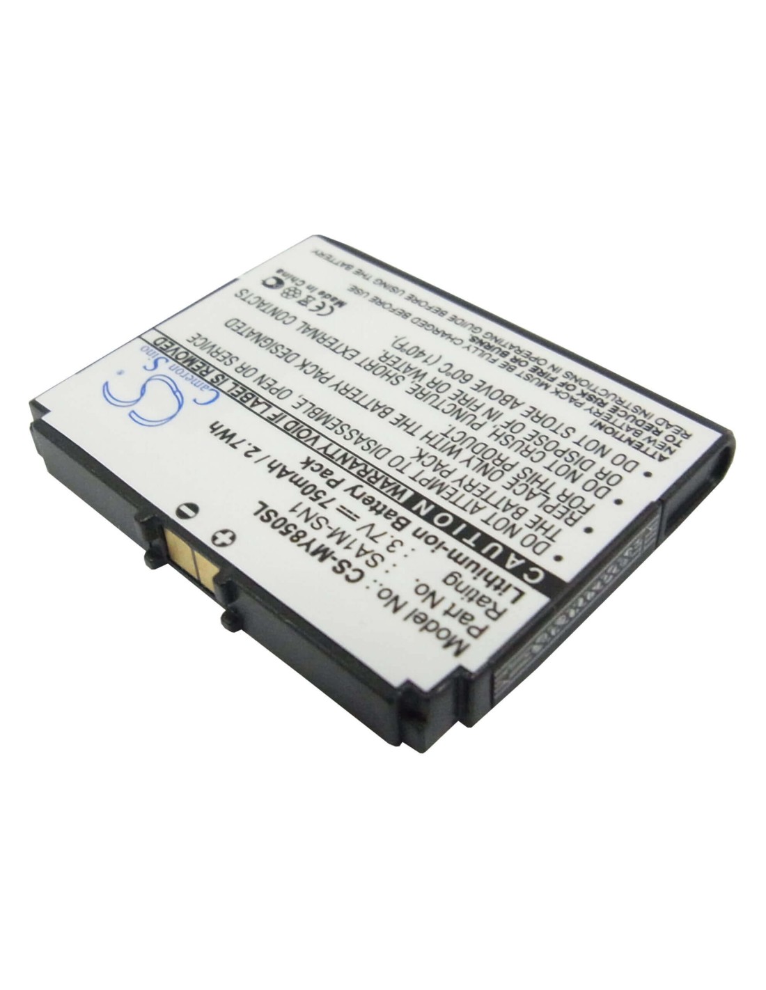 Battery for Sagem MY850, MY850V, MY850C 3.7V, 750mAh - 2.78Wh