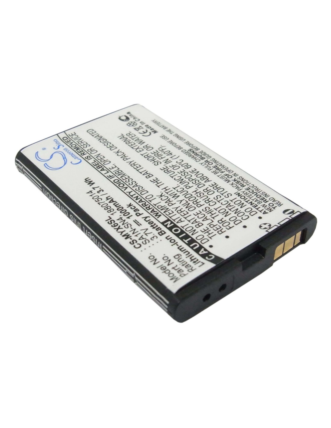 Battery for Sagem MY-X6, MY-X7, MYV-65 3.7V, 1000mAh - 3.70Wh