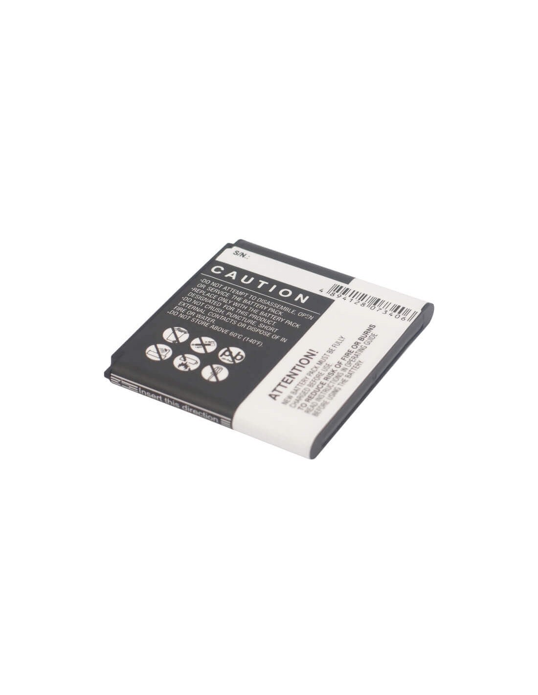 Battery for Samsung SCH-W2013, GT-B9388 3.7V, 1800mAh - 6.66Wh